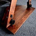 Brown Restraint Bondage Cross with Adjustable Hardware - Image 16