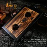 Dark Wood Bondage Board with Dual Restraint Openings - Image 20