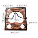 Brown Adjustable BDSM Restraint Frame with Versatile Attachment Points - Image 12