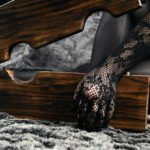 Dark Wood Bondage Board with Dual Restraint Openings - Image 19