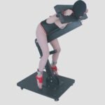 Black Adjustable Bondage Submission Frame with Multi-Angle Positioning - Image 5