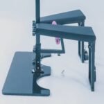 Black Adjustable Suspension Bondage Rack with Restraint System - Image 16