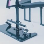 Black Adjustable Suspension Bondage Rack with Restraint System - Image 15