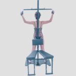 Black Adjustable Suspension Bondage Rack with Restraint System - Image 22