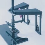 Black Adjustable Suspension Bondage Rack with Restraint System - Image 5