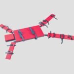 Red Adjustable Restraint Cross Frame with Secure Strapping System - Image 7