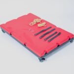 Red Flexible Restraint Play Mat with Adjustable Straps - Image 3