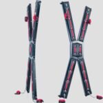 Black Restraint Cross with Adjustable Straps - Image 3