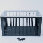 Transparent Black Restraint Cage with Detachable Lid - Image 4