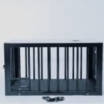 Transparent Black Restraint Cage with Detachable Lid - Image 8