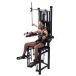Black Adjustable Restraint Throne with Overhead Attachment - Image 11