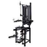 Black Adjustable Restraint Throne with Overhead Attachment - Image 6
