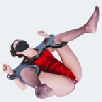 Black Restraint Harness with Adjustable Limbs