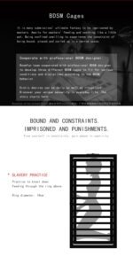 Black Squatting Restraint Cage with Access Port - Image 14