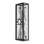 Black Restraint Cage for Bondage Play with Access Port