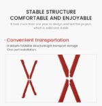 Red Restraint X-Frame - Versatile Bondage Support Stand - Image 19