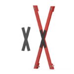 Red Restraint X-Frame - Versatile Bondage Support Stand