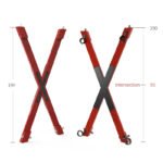 Red Restraint X-Frame - Versatile Bondage Support Stand - Image 10
