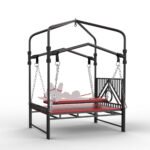 Red Suspension Bondage Frame with Adjustable Swing - Image 6