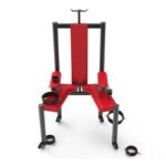 Red Restraint BDSM Chair with Adjustable Bindings