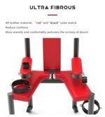 Red Restraint BDSM Chair with Adjustable Bindings - Image 15
