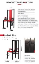 Red Restraint BDSM Chair with Adjustable Bindings - Image 16