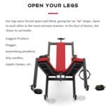 Red Restraint BDSM Chair with Adjustable Bindings - Image 9