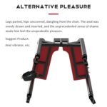 Red Restraint BDSM Chair with Adjustable Bindings - Image 11
