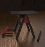 Black and Red Spanking Bench with Adjustable Height - Image 17