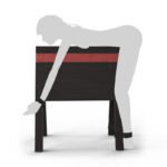 Black and Red Spanking Bench with Adjustable Height - Image 6