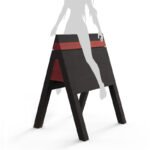 Black and Red Spanking Bench with Adjustable Height - Image 5