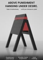 Black and Red Spanking Bench with Adjustable Height - Image 8