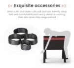 Black and Red Spanking Bench with Adjustable Height - Image 10