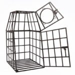 Black Restraint Cage with Visibility Features - Image 10
