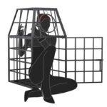 Black Restraint Cage with Visibility Features