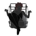 Black Suspension Swing with Restraint Features