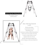 Silver Adjustable Swing Frame for Sensual Play - Image 9