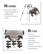 Silver Adjustable Swing Frame for Sensual Play - Image 7