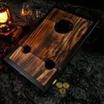 Dark Wood Bondage Stool with Restraint Openings - Image 8