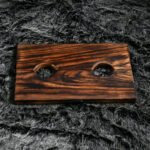 Dark Wood Bondage Board with Dual Restraint Openings - Image 18