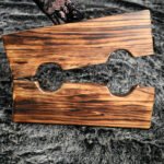 Dark Wood Bondage Board with Dual Restraint Openings - Image 14
