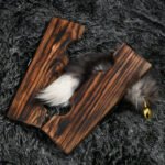 Dark Wood Bondage Board with Dual Restraint Openings - Image 13