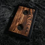 Dark Wood Bondage Board with Dual Restraint Openings - Image 8