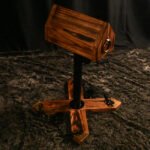 Brown Bondage Throne with Adjustable Restraint Features - Image 12