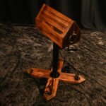 Brown Bondage Throne with Adjustable Restraint Features - Image 11