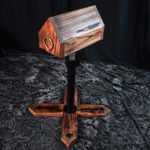 Brown Bondage Throne with Adjustable Restraint Features - Image 4