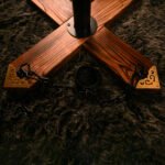 Black Adjustable Spanking Stool with Restraint Features - Image 6