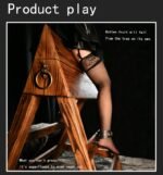 Brown Bondage Bench with Adjustable Restraints - Image 14