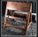 Brown Bondage Bench with Adjustable Restraints - Image 18