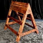 Brown Bondage Bench with Adjustable Restraints - Image 11
